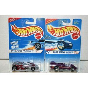 Hot Wheels 1996 First Editions Twang Thang # 376 / Power Rocket # 351 lot of 2